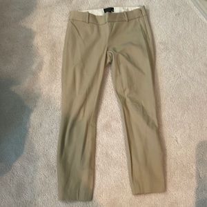 J.crew cream slim Minnie pants